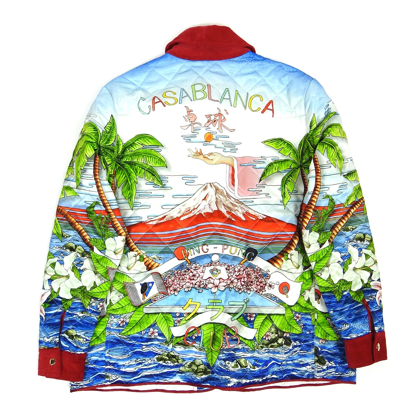 Casablanca Printed Quilted Jacket Size XXL
