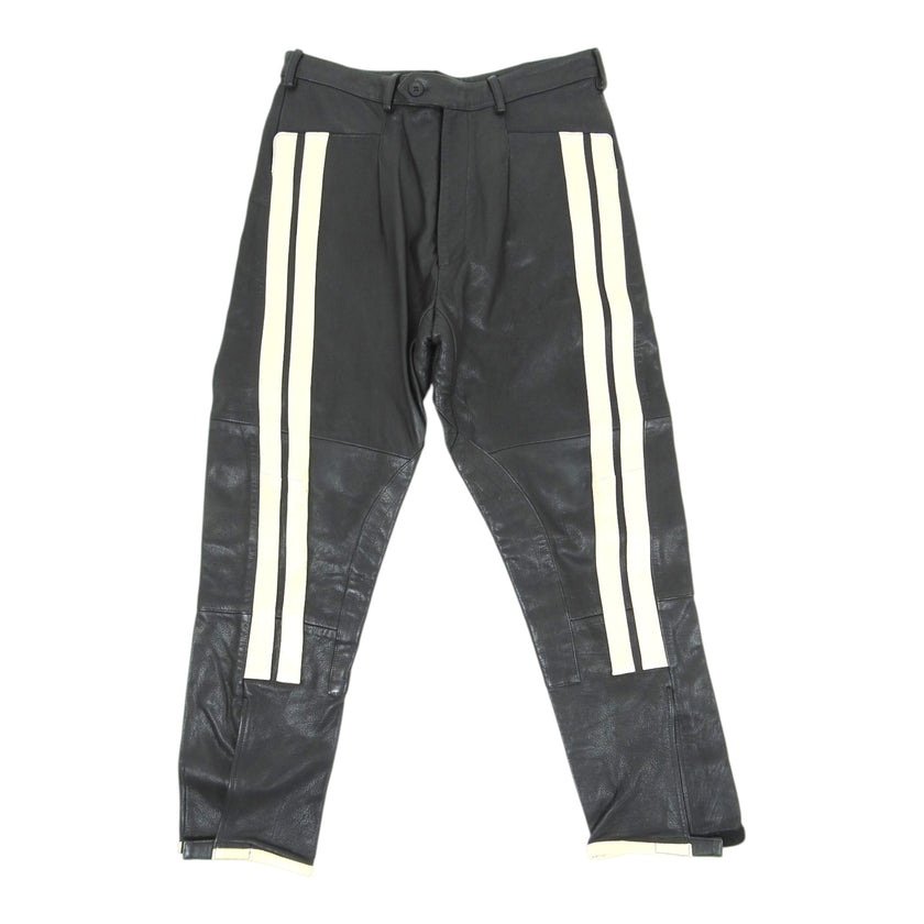 Emporio Armani Leather Racing Pants Size 52