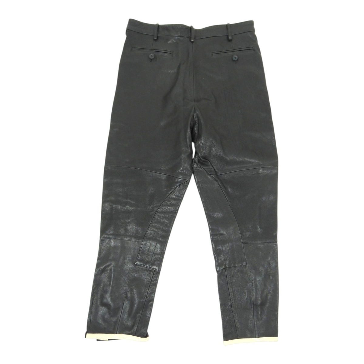 Emporio Armani Leather Racing Pants Size 52