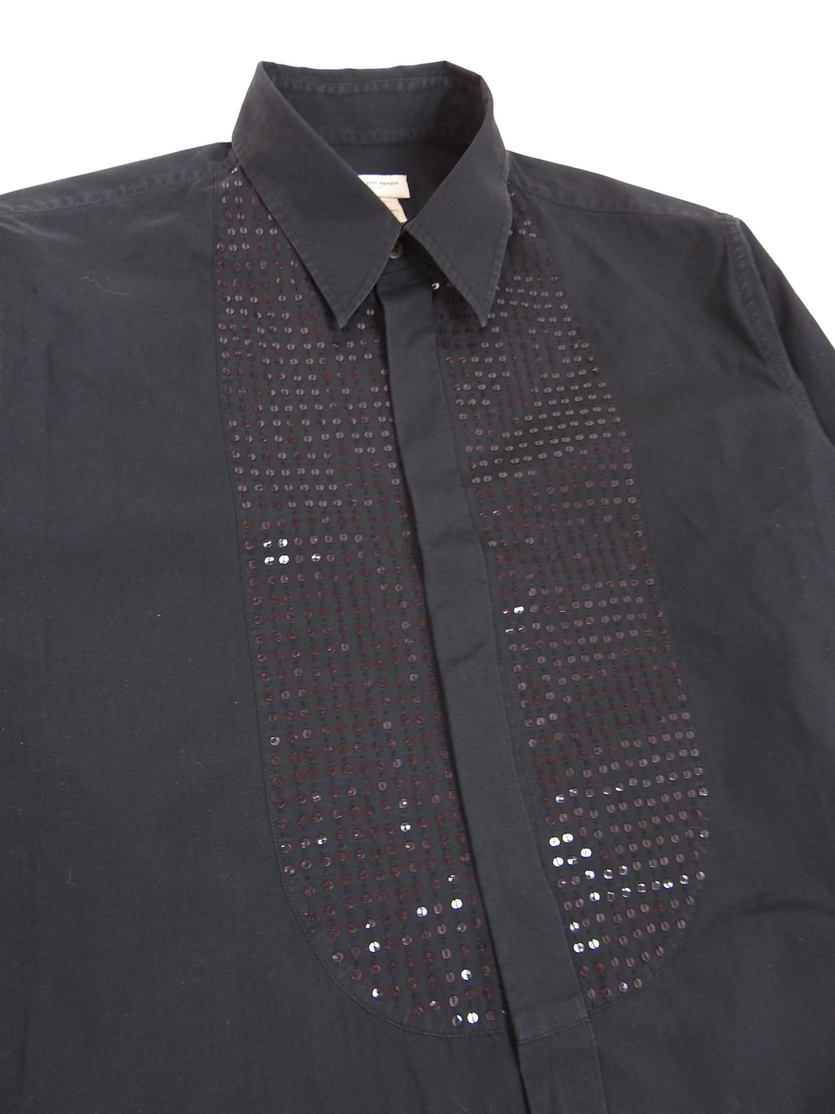Dries Van Noten Sequin Dress Shirt Size 52
