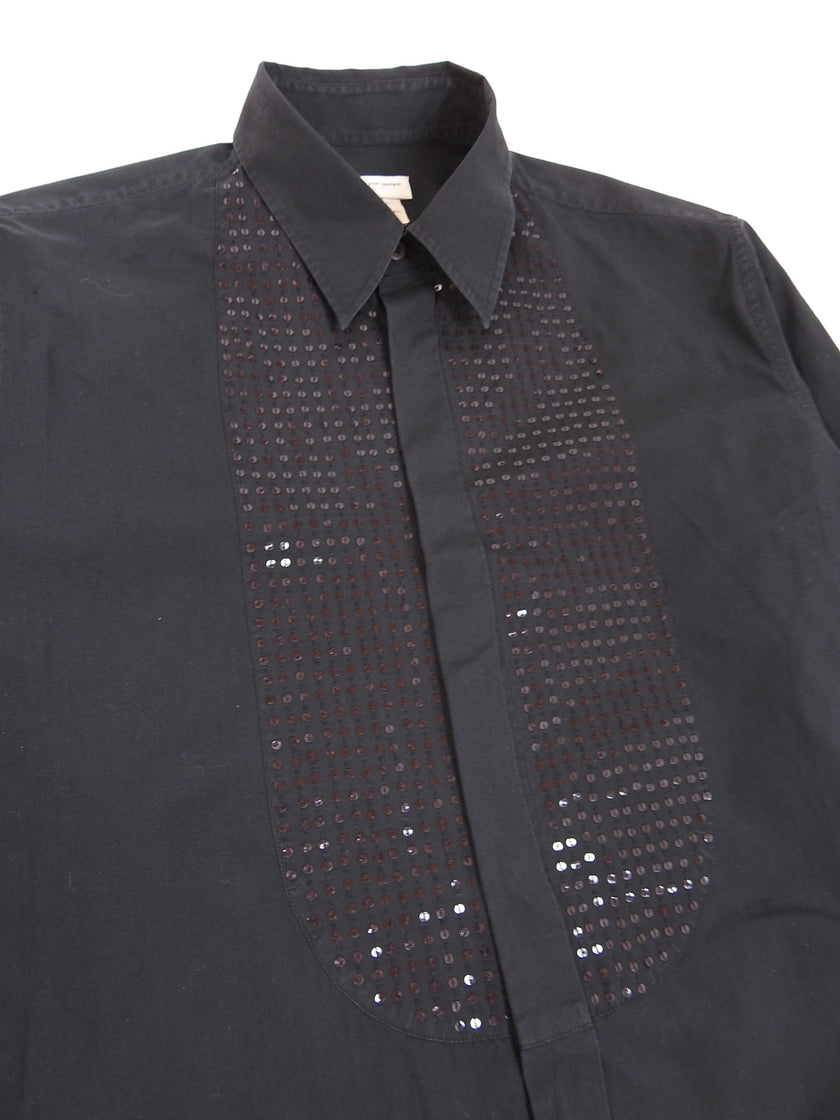 Dries Van Noten Sequin Dress Shirt Size 52