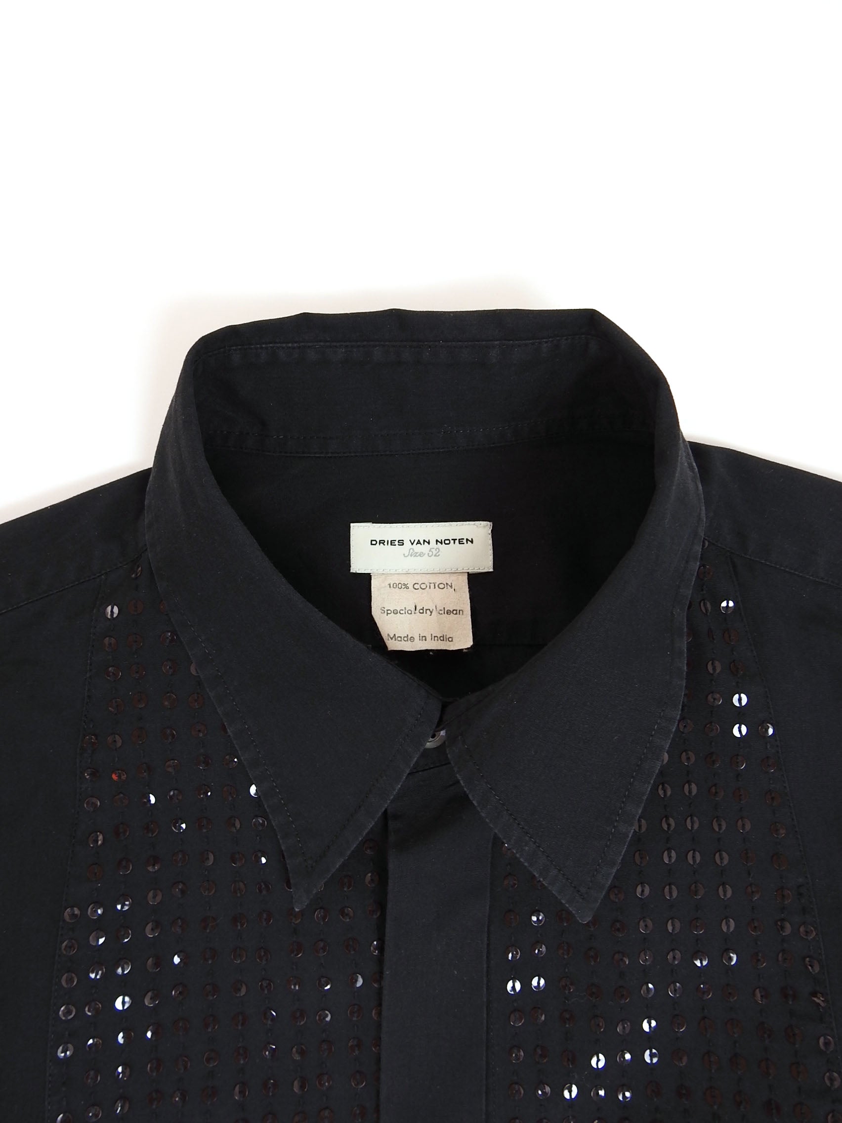 Dries Van Noten Sequin Dress Shirt Size 52