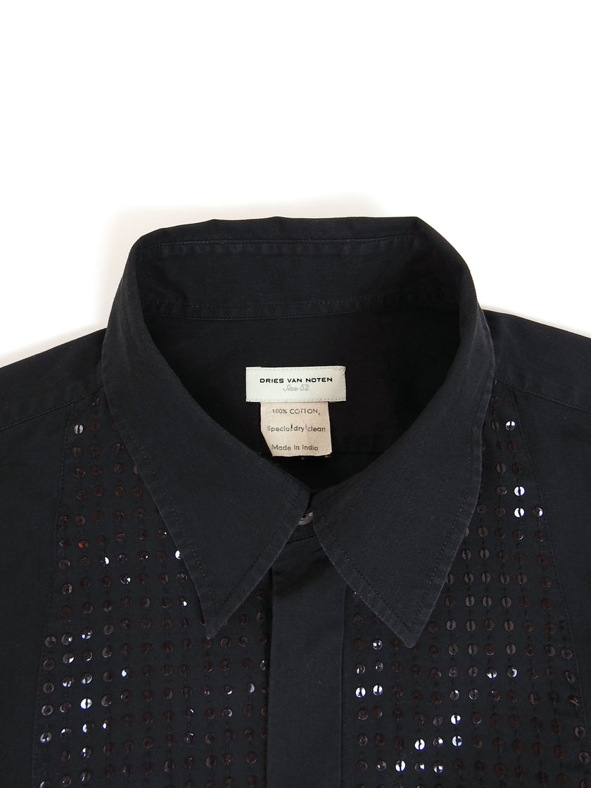 Dries Van Noten Sequin Dress Shirt Size 52