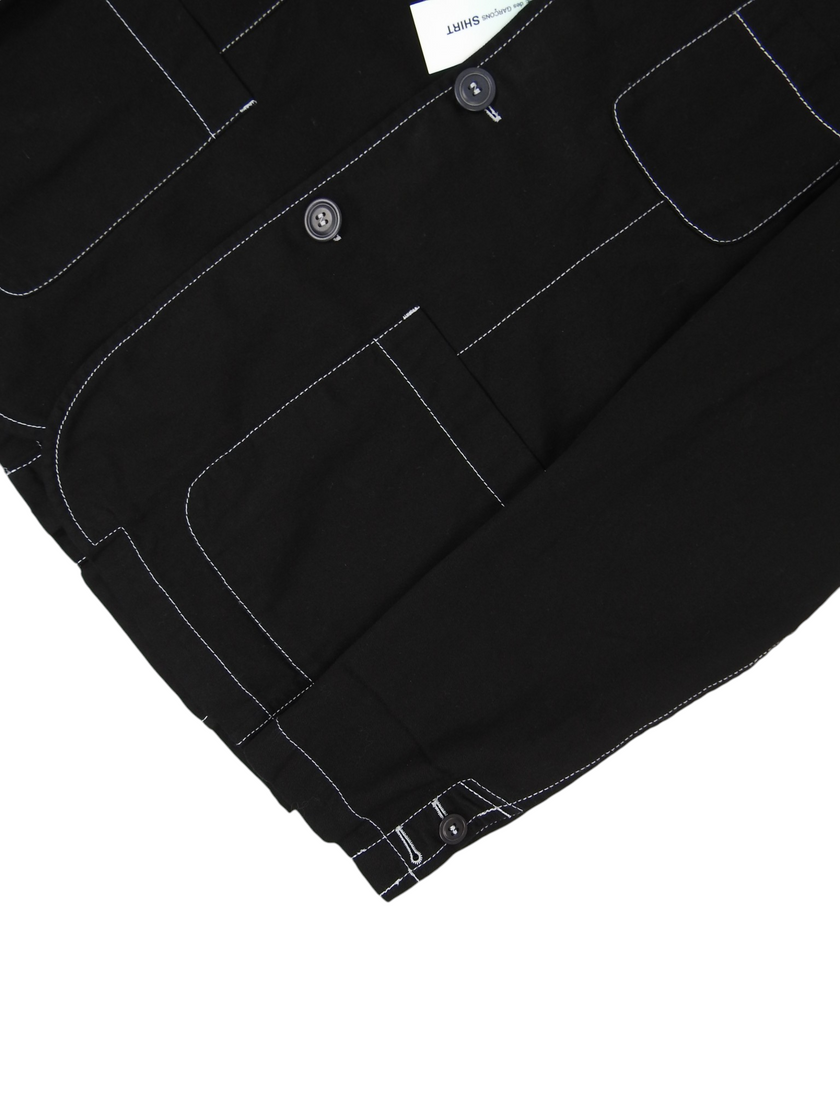 Comme des Garcons SHIRT black Contrast Stitch Blazer size Large