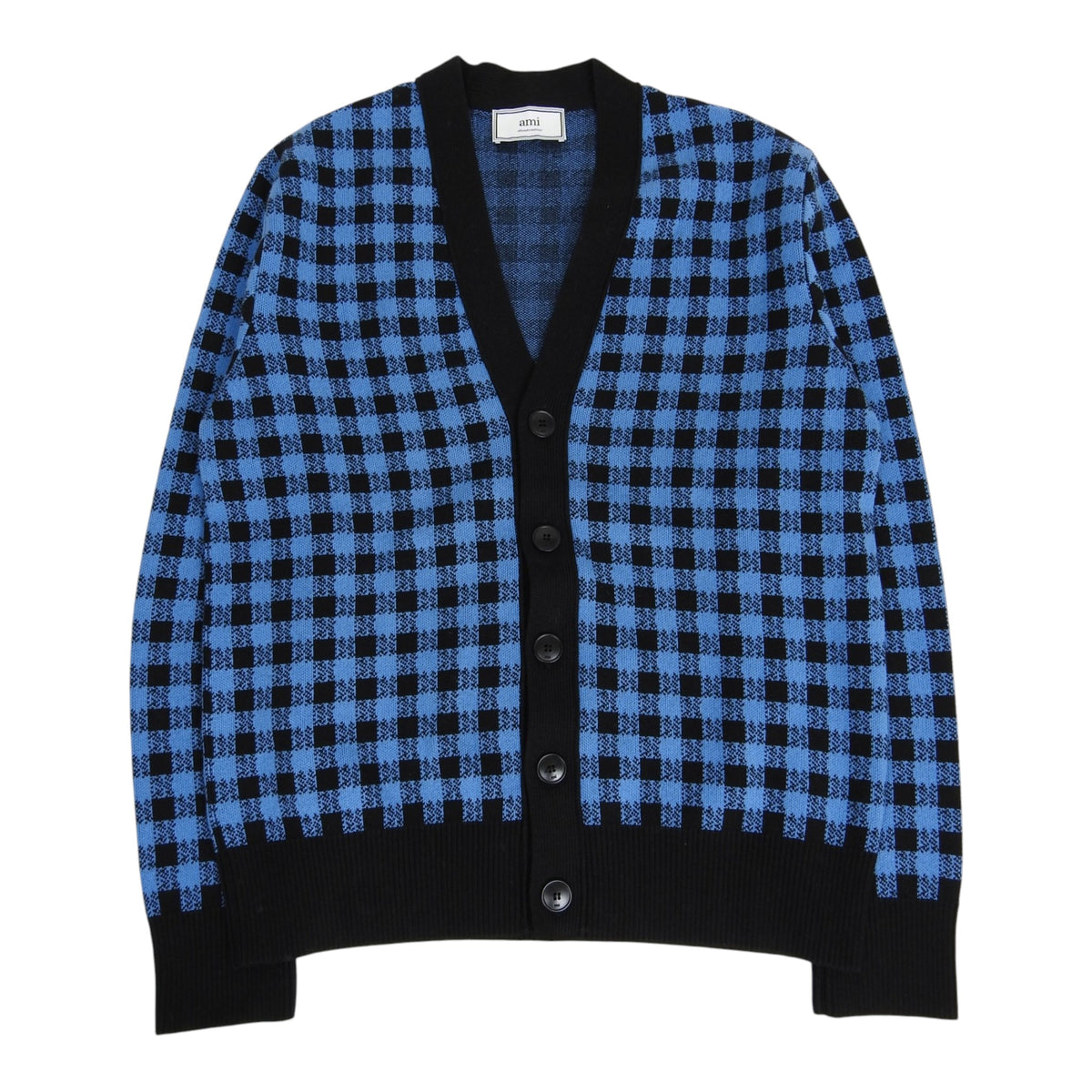 AMI Paris Check Cardigan Size Medium