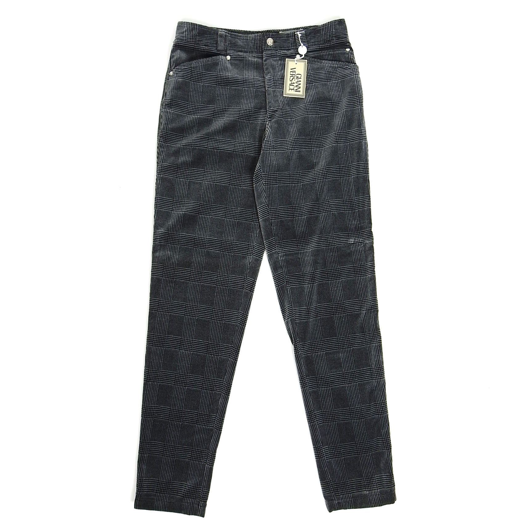 Gianni Versace Vintage Velour Trousers Size 50