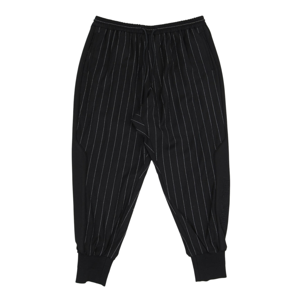Juun. J Striped Drawstring Trousers Size 52