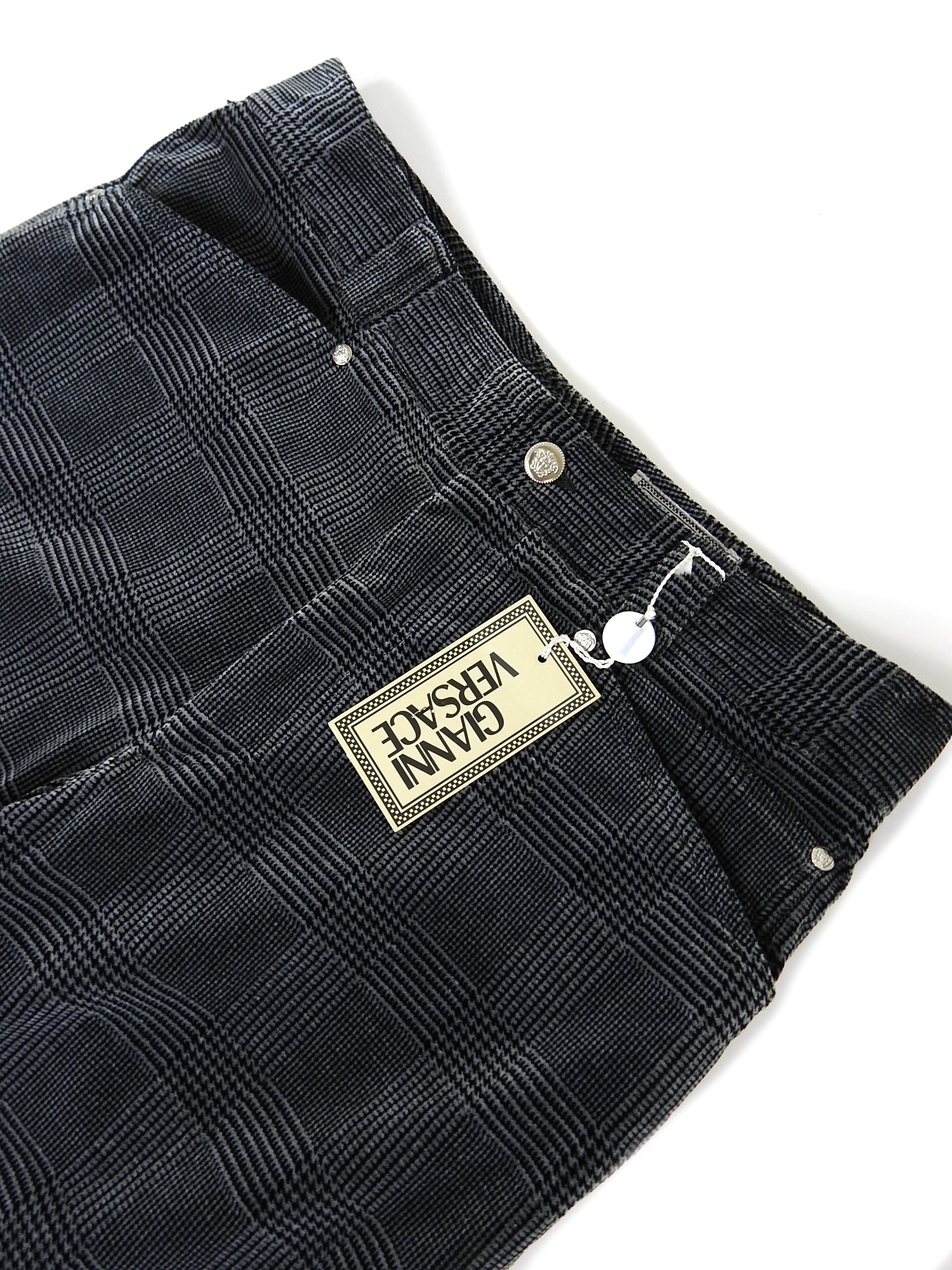 Gianni Versace Vintage Velour Trousers Size 50