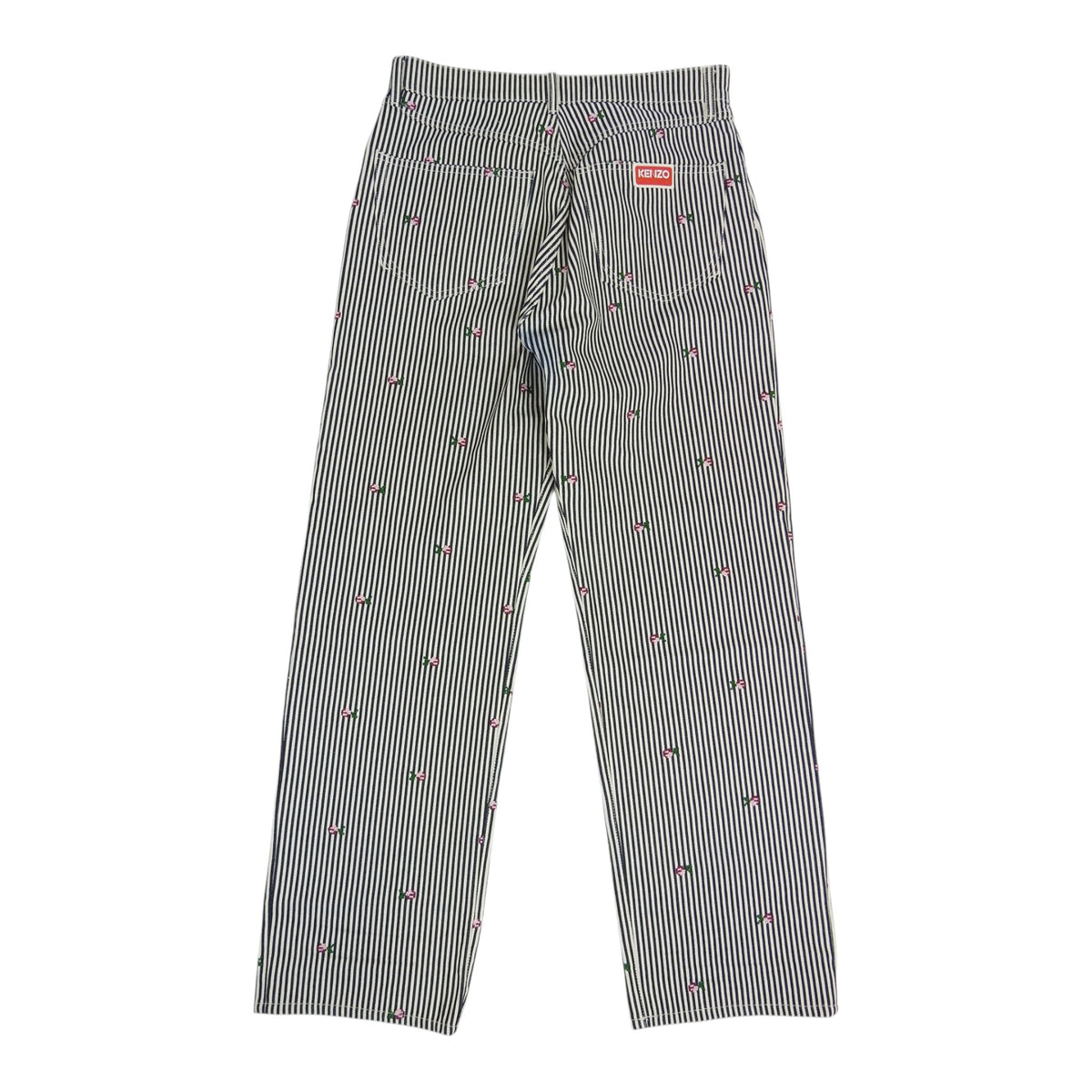 Kenzo Striped Floral Denim Size 30