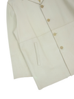 Jil Sander cream Leather Jacket size 50