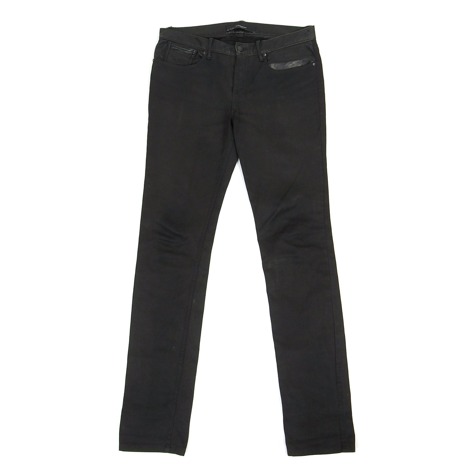 Givenchy Leather Trimmed Jeans Size 30
