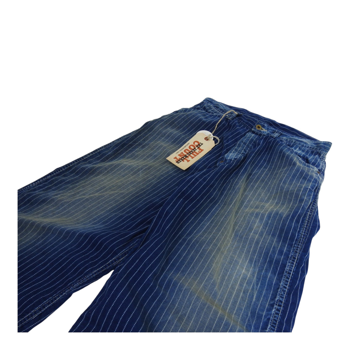 Full Count Indigo Wabash Corduroy Work Pants Size 34