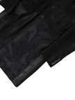 Roberto Cavalli black Ponyhair Coat Size Large