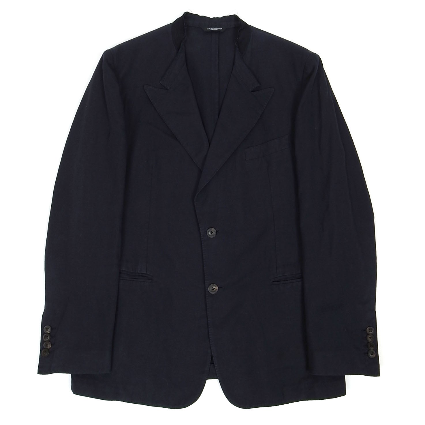 Dolce & Gabbana Collarless Blazer Size 44