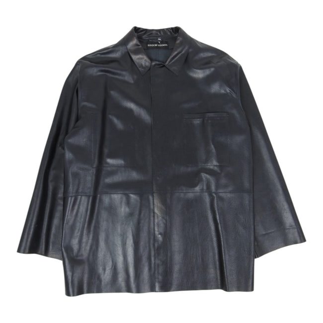 Jil Sander Lasercut Leather Jacket Size 52