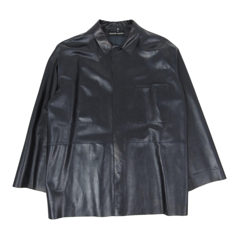 Jil Sander Lasercut Leather Jacket Size 52