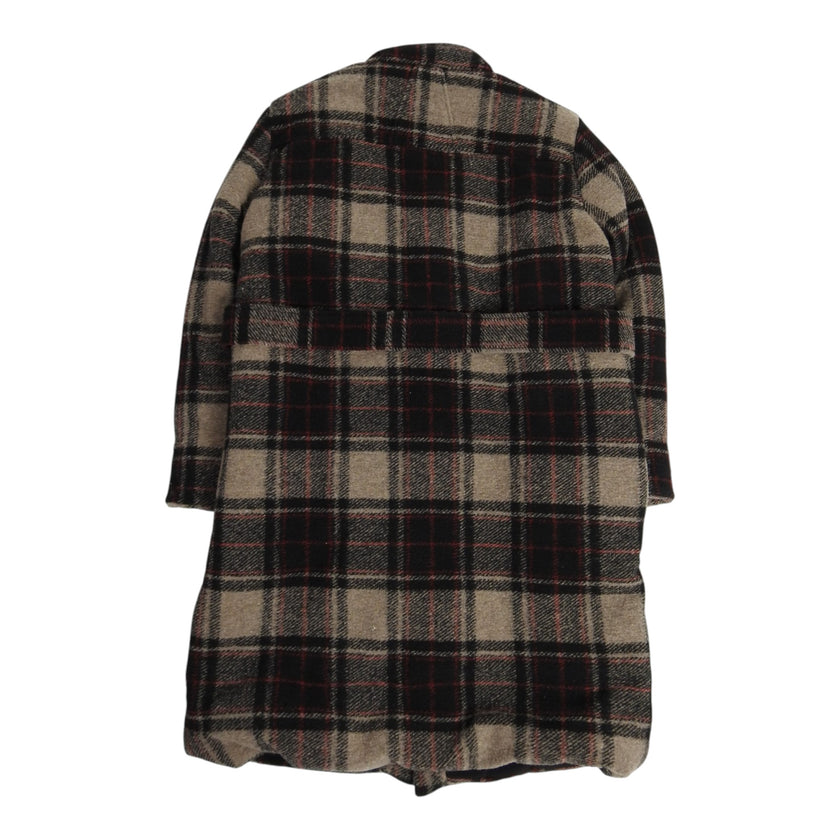 Rhude Plaid Padded Tie Coat Size Large