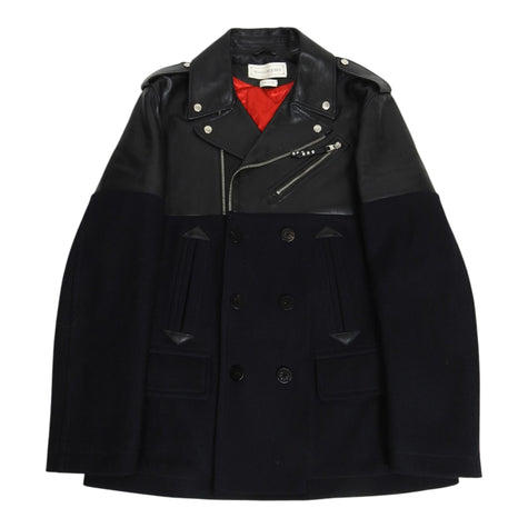 Alexander McQueen Moto Peacoat Size 50