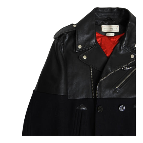 Alexander McQueen Moto Peacoat Size 50