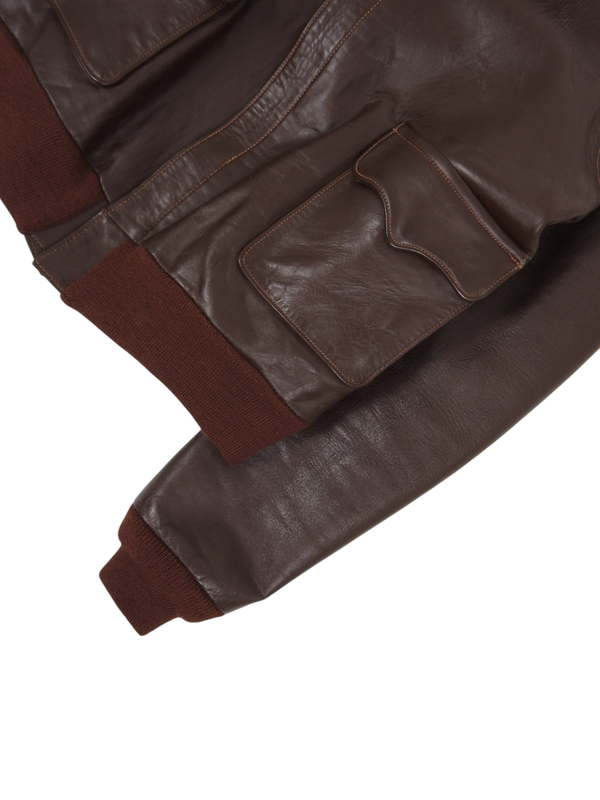 Lost Worlds Leather A-2 Jacket Size 40