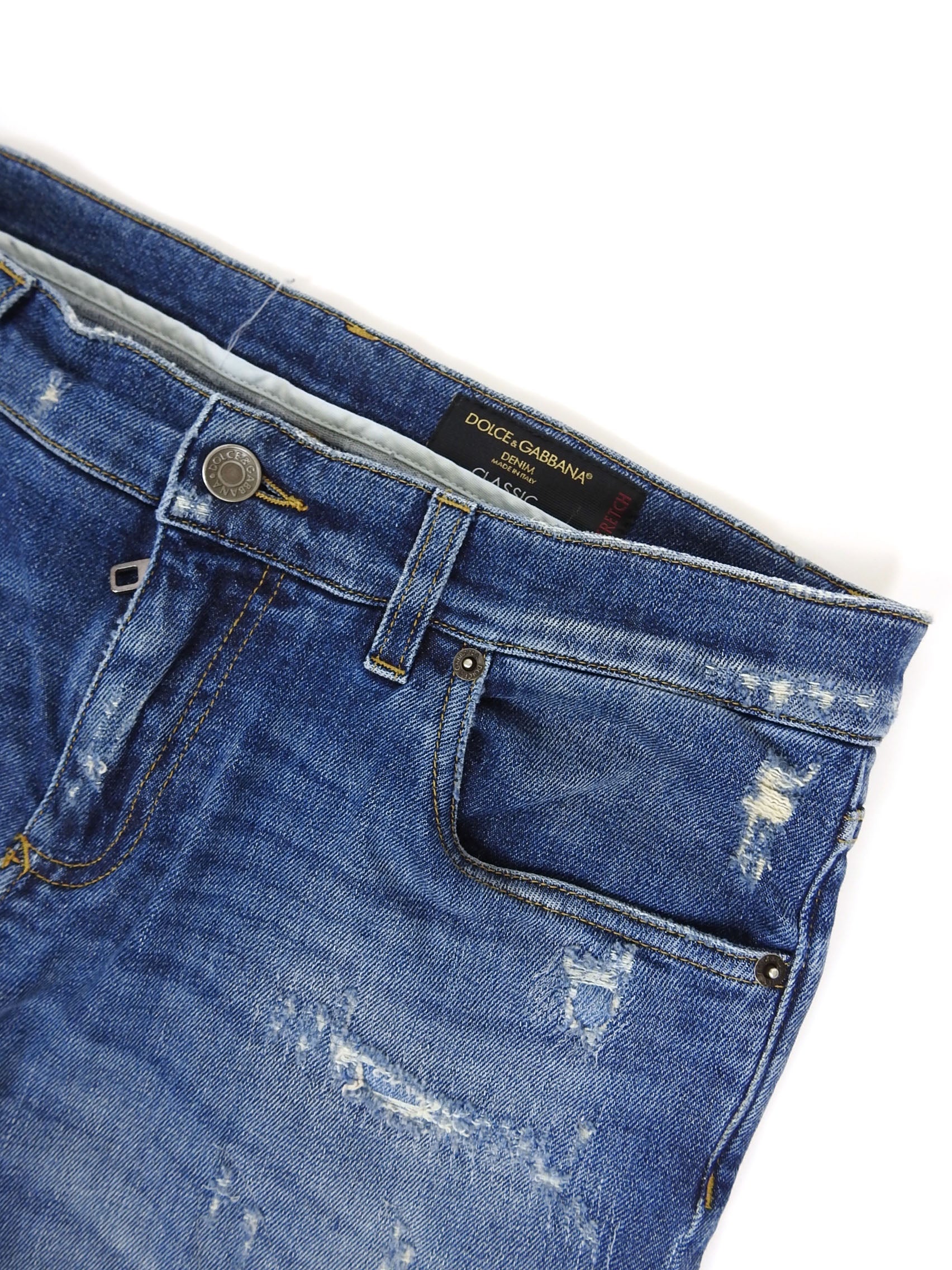 Dolce & Gabbana Distressed Denim Size 50