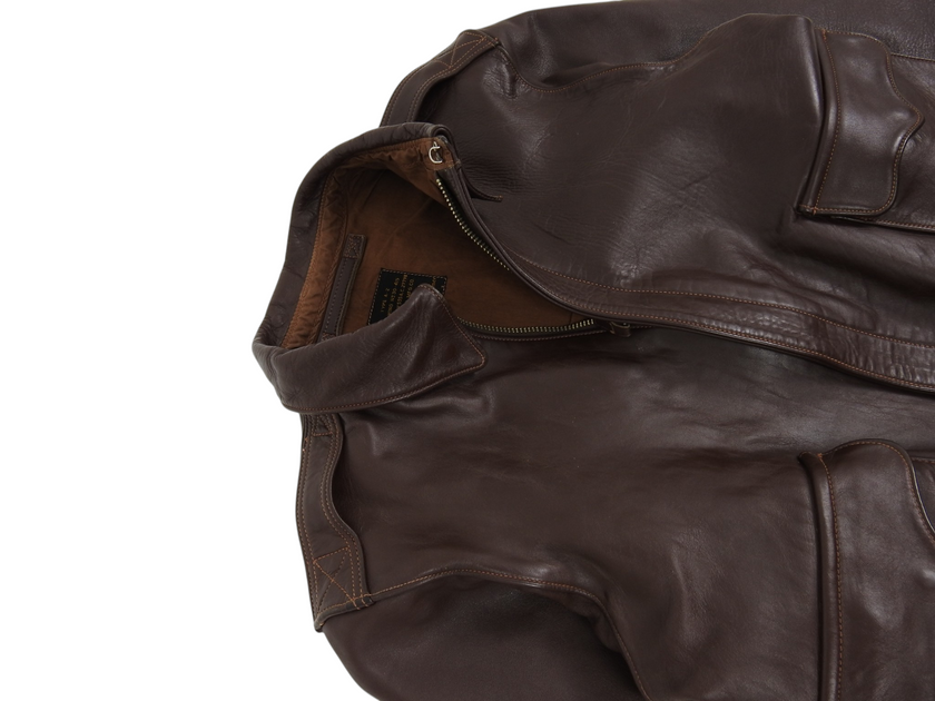 Lost Worlds Leather A-2 Jacket Size 40