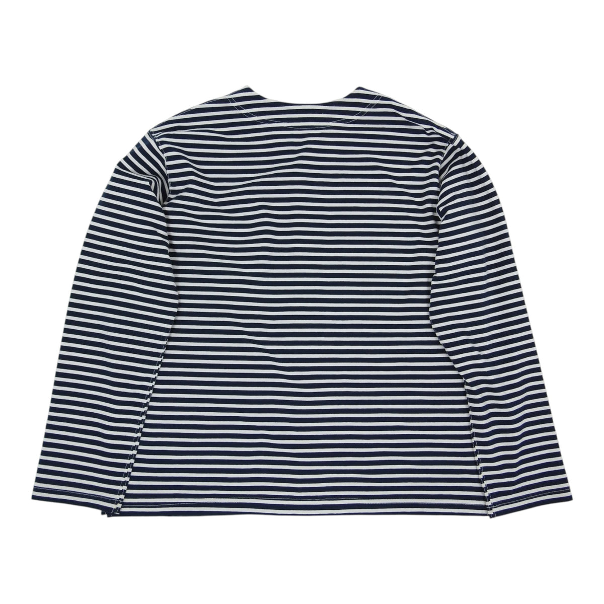 Engineered Garments navy/white Striped Cardigan Size Large