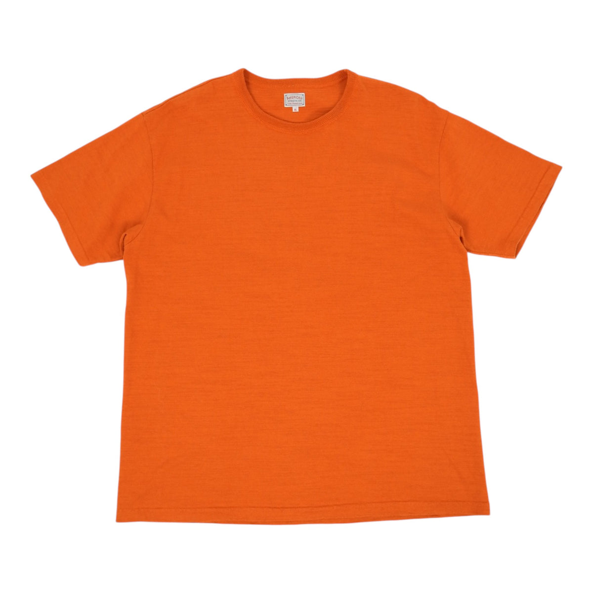 The Real McCoys orange Athletic Loopwheel T-shirt size XL