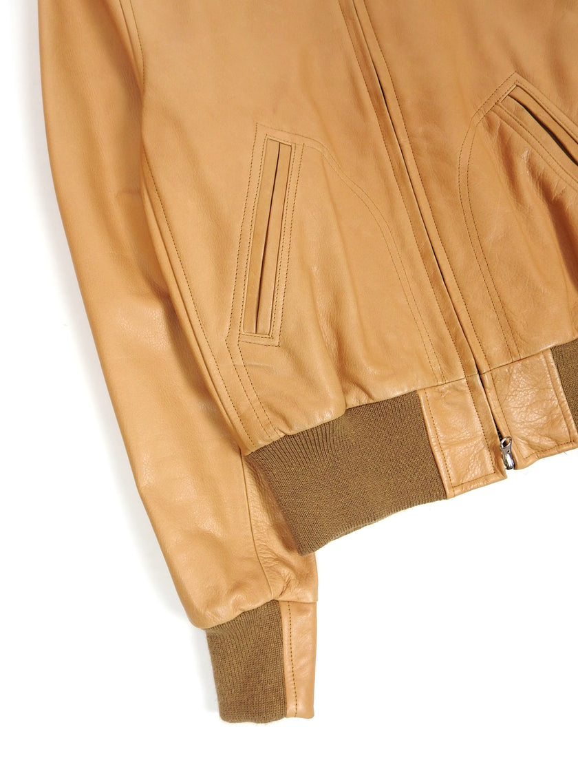Golden Bear Leather Bomber Jacket Size Small