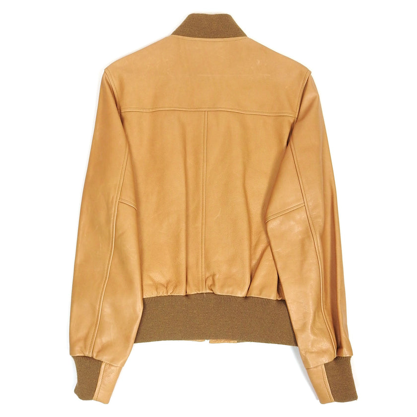 Golden Bear Leather Bomber Jacket Size Small