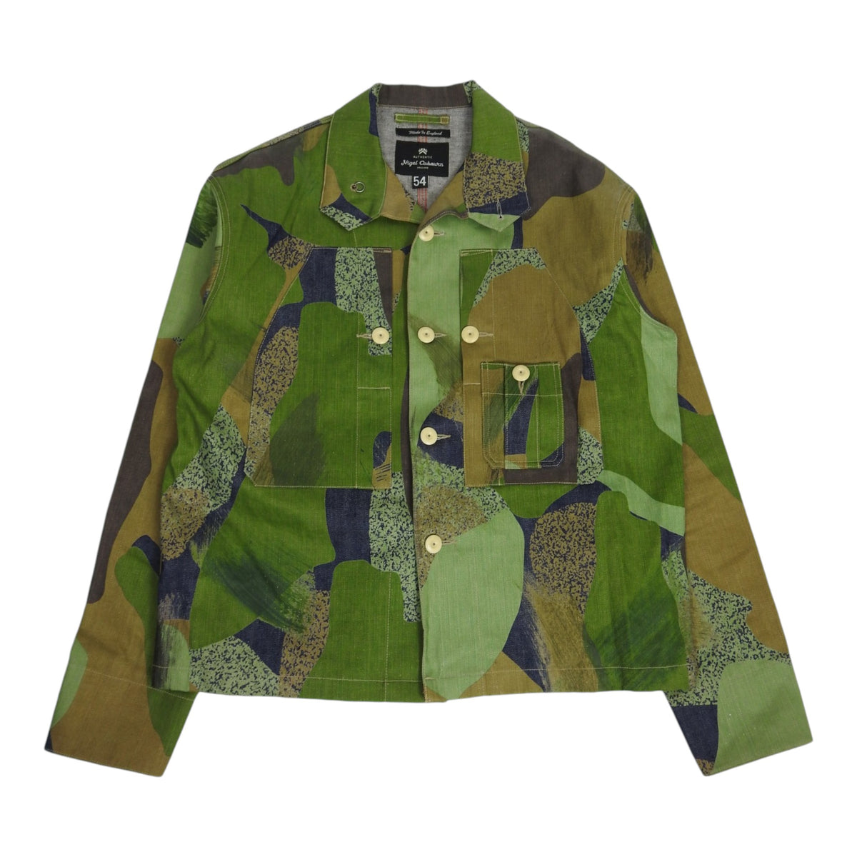 Nigel Cabourn Waxed Camo Jacket Size 54