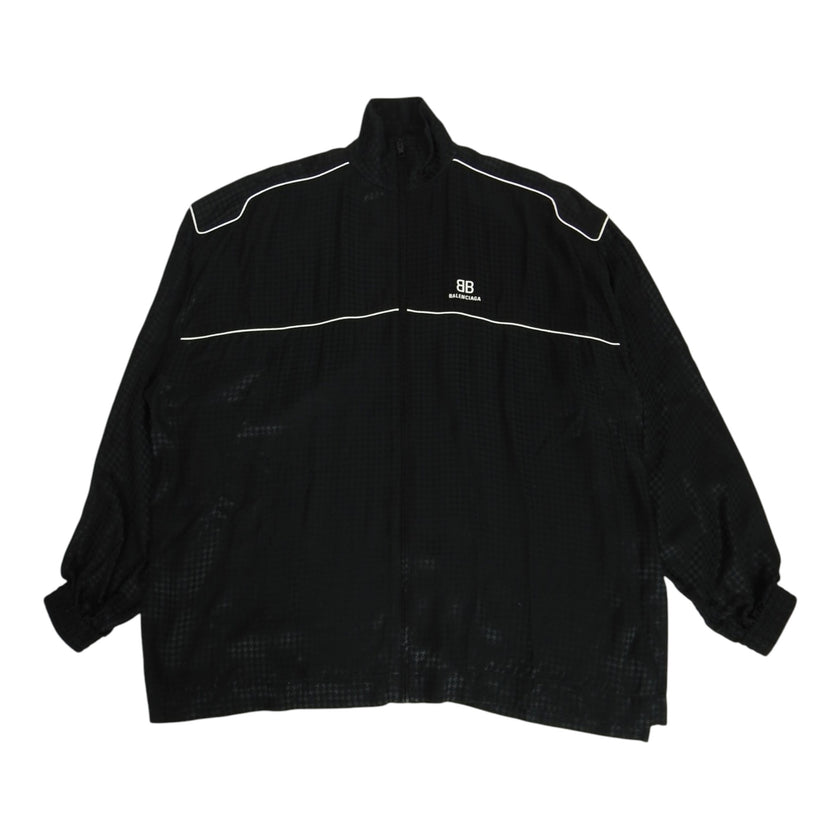 Balenciaga Oversized Herringbone Track Jacket Size Small