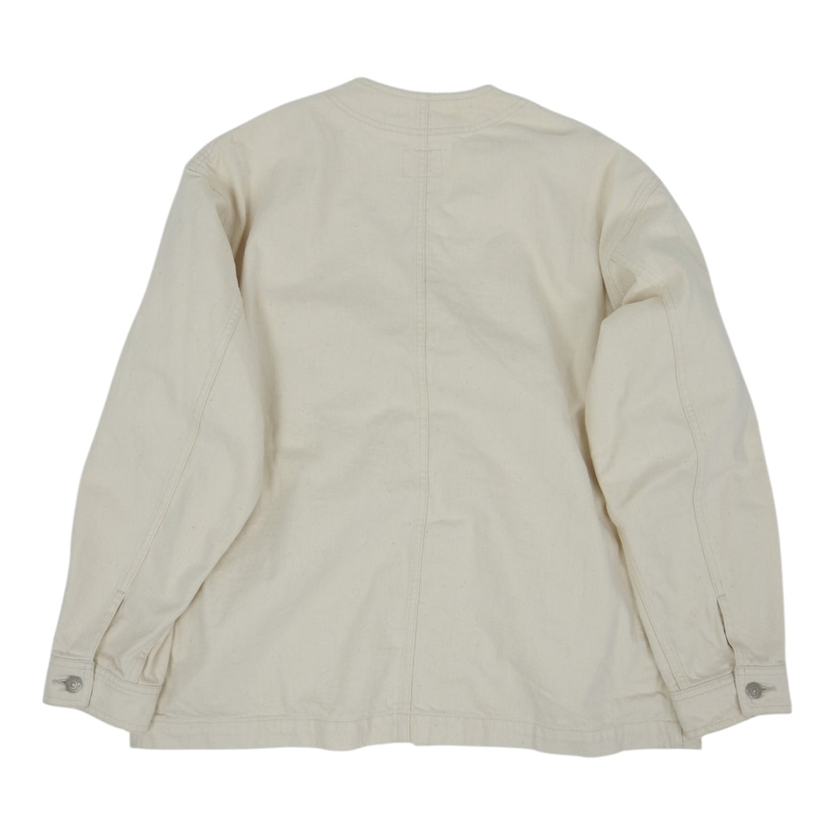 Danton ecru Katsuragi Collarless Jacket Size 40
