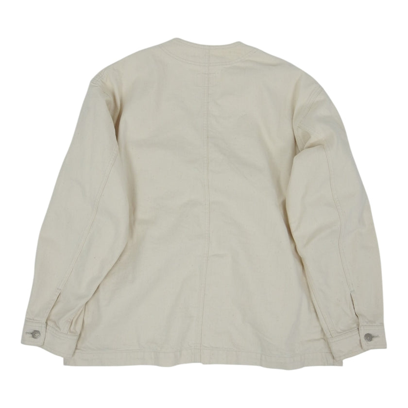 Danton ecru Katsuragi Collarless Jacket Size 40