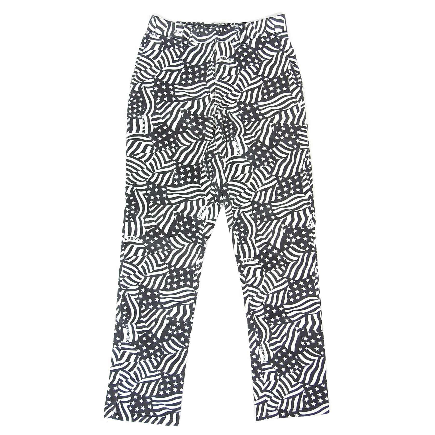 Supreme Flag Trousers Size