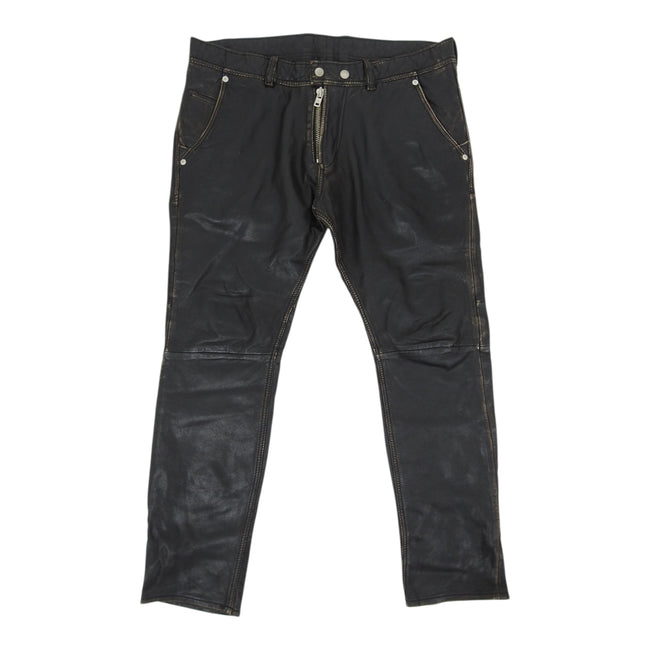 Diesel Leather Pants Size 32