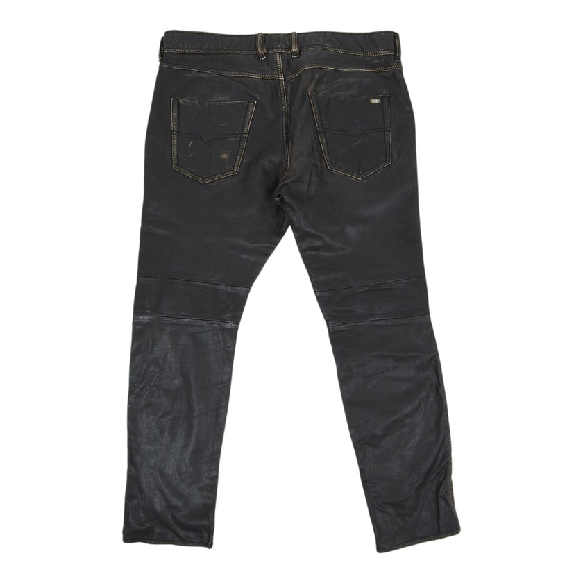 Diesel Leather Pants Size 32