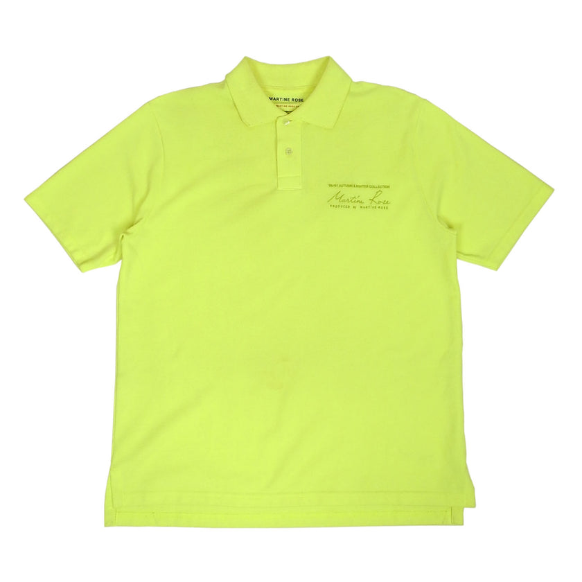 Martine Rose Neon Pique Polo Size Large