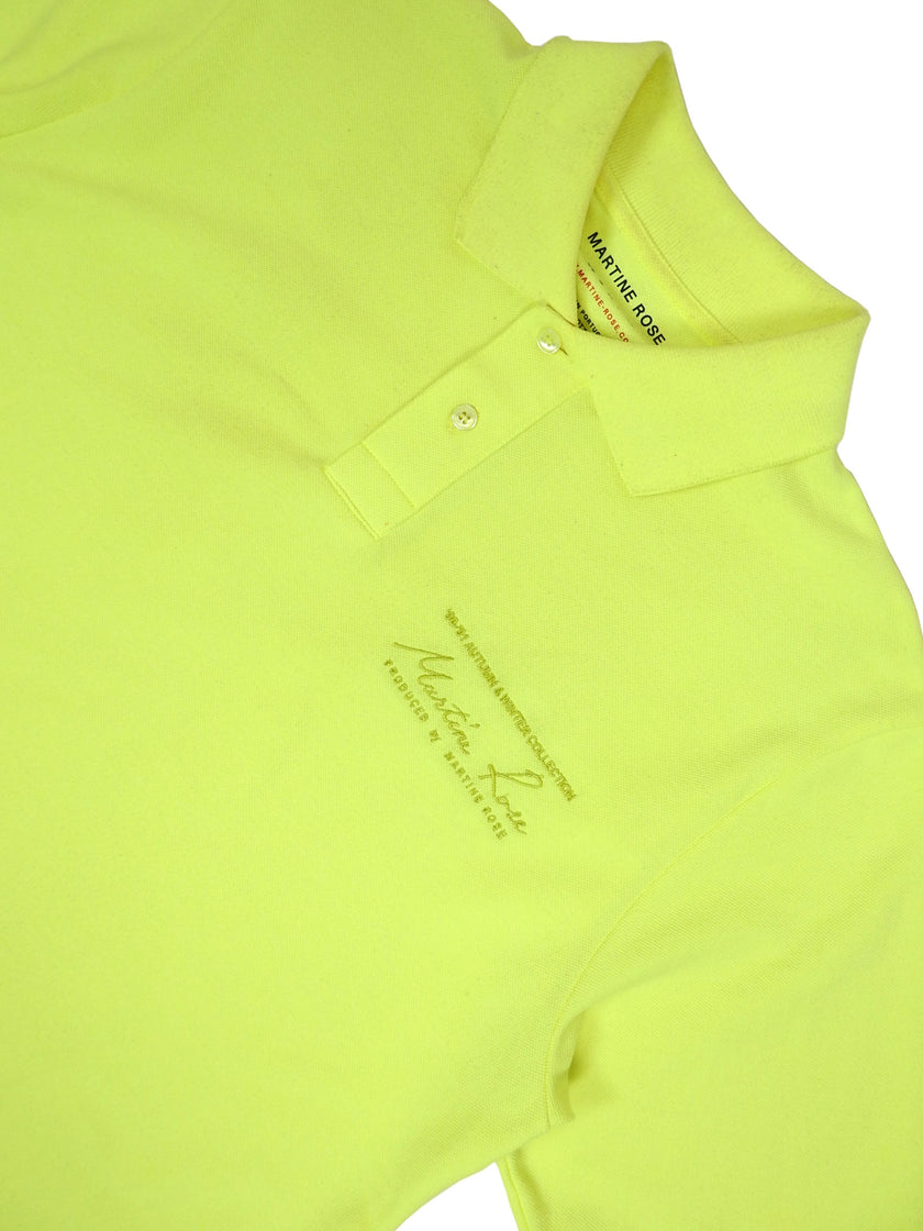 Martine Rose Neon Pique Polo Size Large