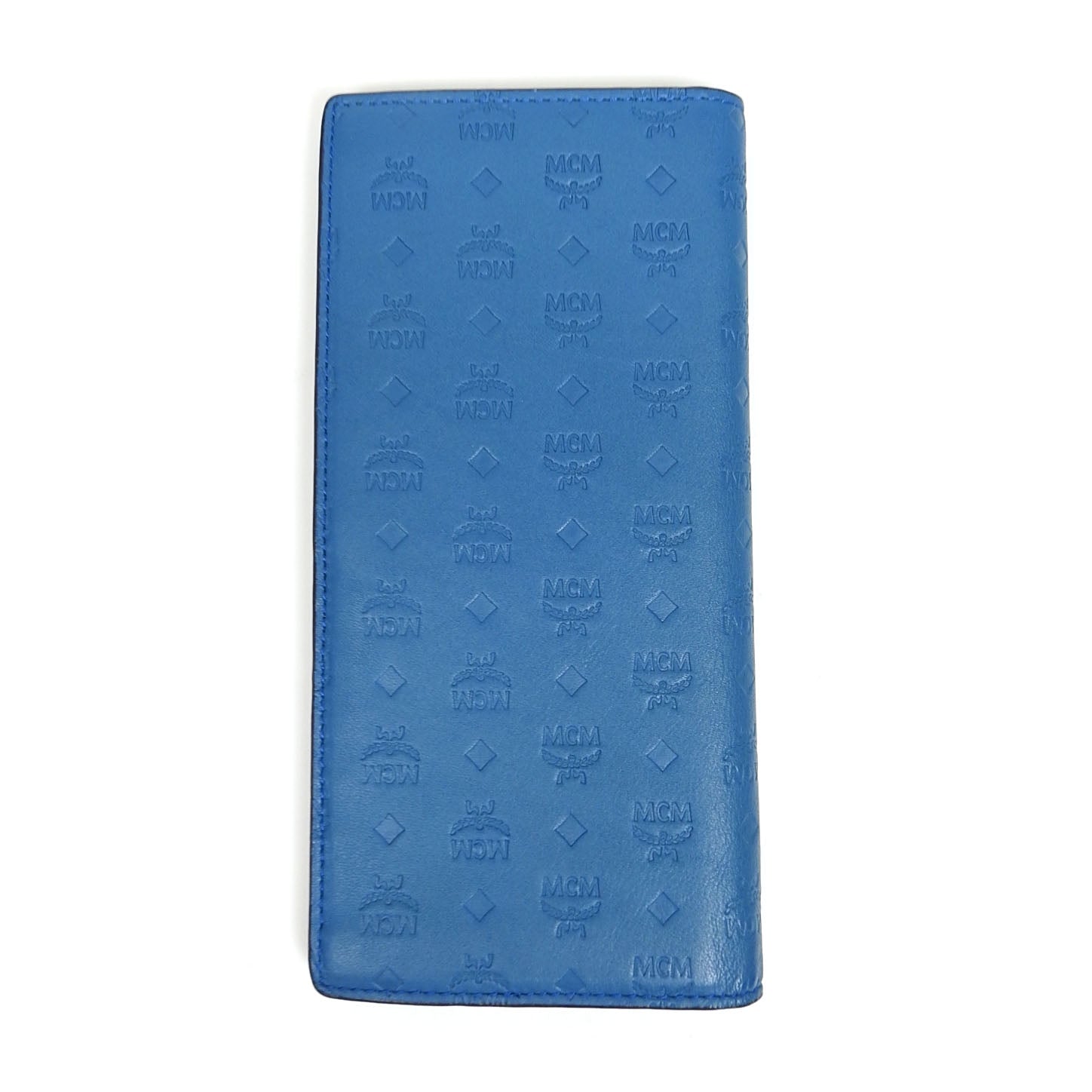 MCM Long Leather Embossed Wallet