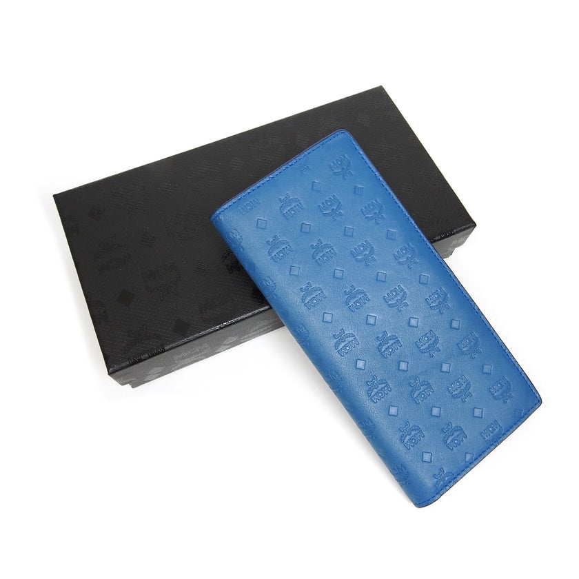 MCM Long Leather Embossed Wallet
