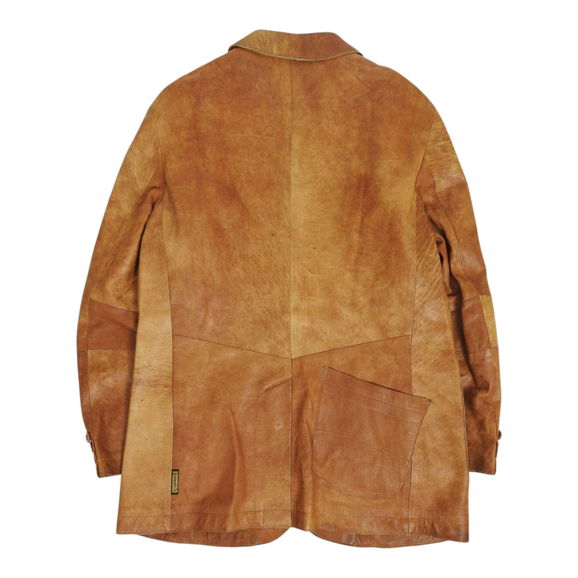 Armani Jeans Leather Jacket Size 50