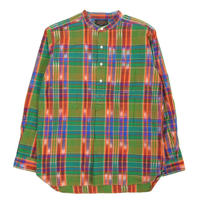 Beams Mandarin Collar 1/2 Button Up Size Small