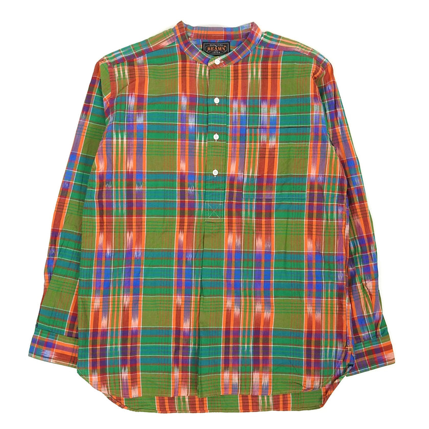 Beams Mandarin Collar 1/2 Button Up Size Small