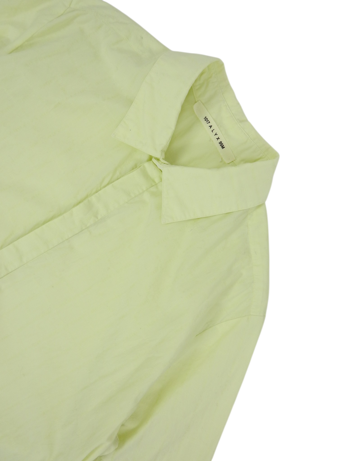 Alyx yellow SS Buttondown Shirt Size 52