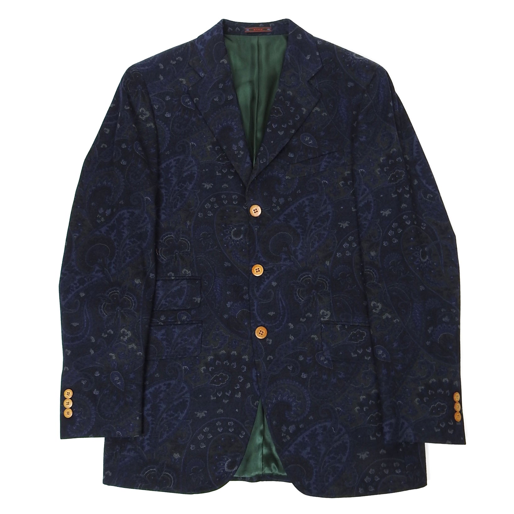 Etro Paisley Wool Blazer Size 48