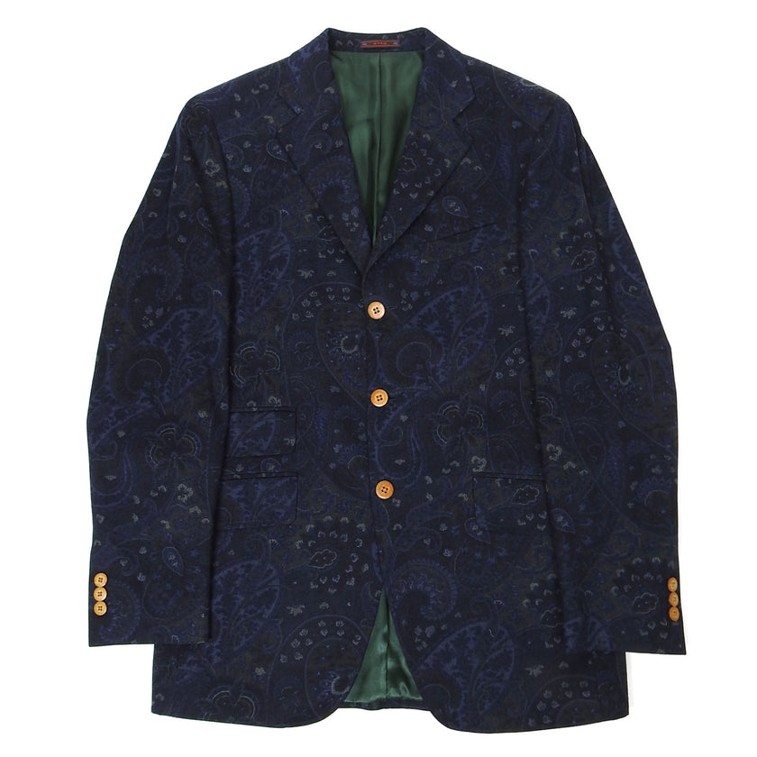 Etro Paisley Wool Blazer Size 48