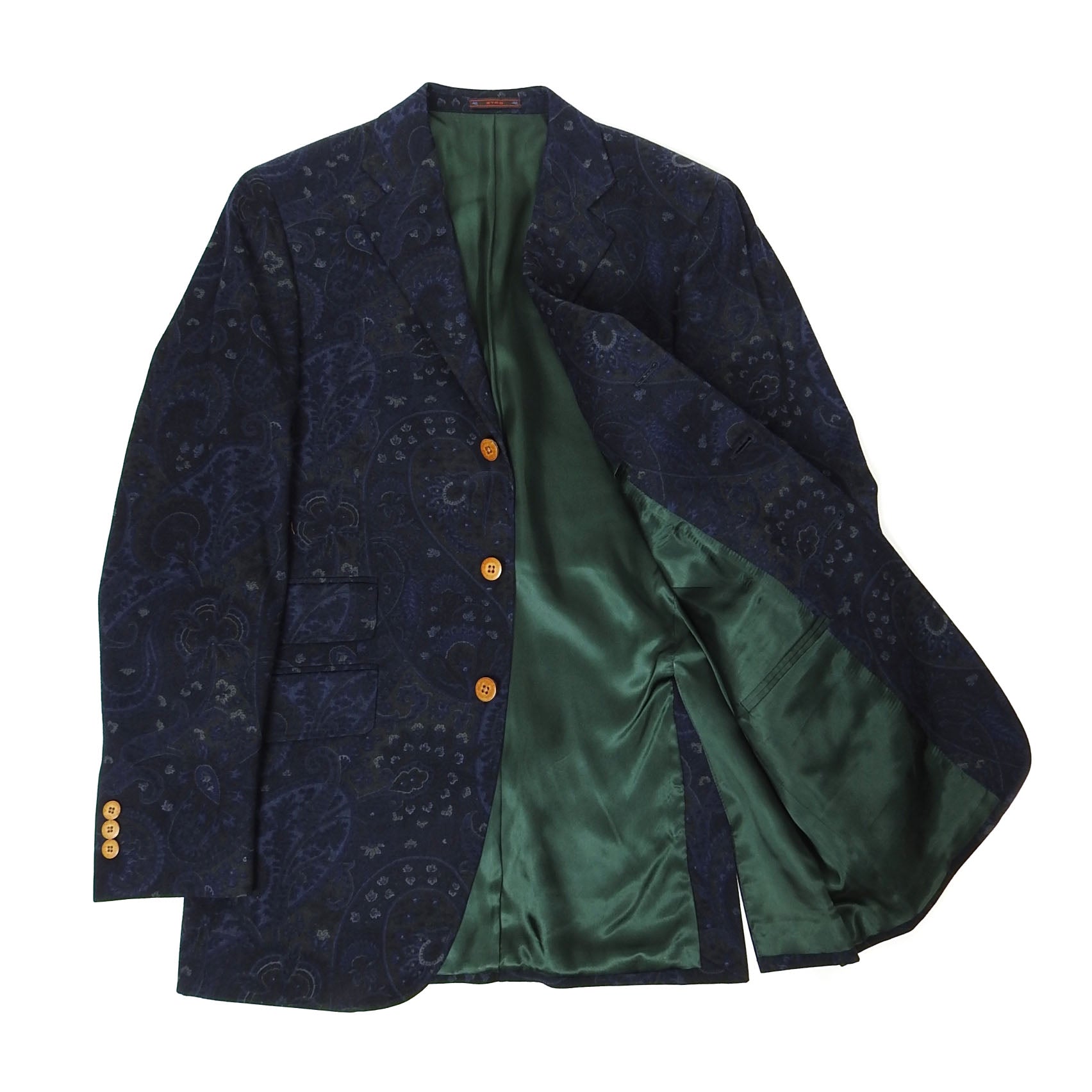 Etro Paisley Wool Blazer Size 48