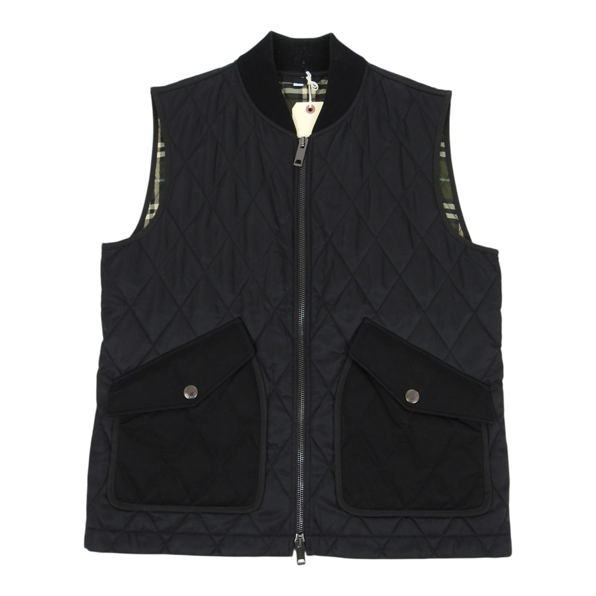 Burberry black Quilted Vest size 50