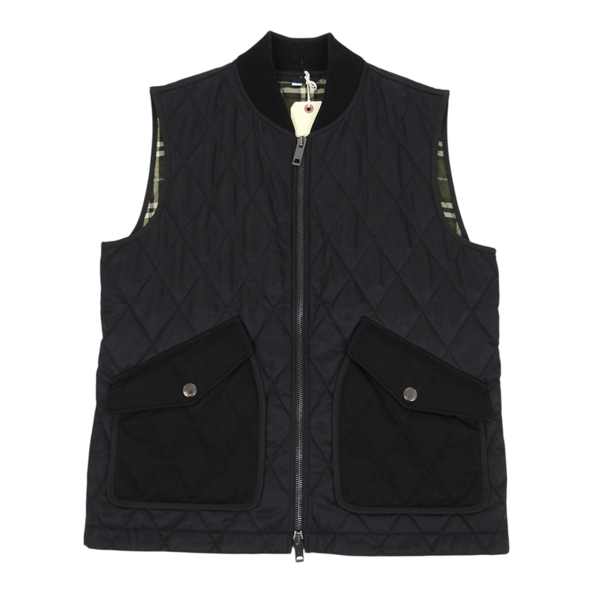 Burberry black Quilted Vest size 50